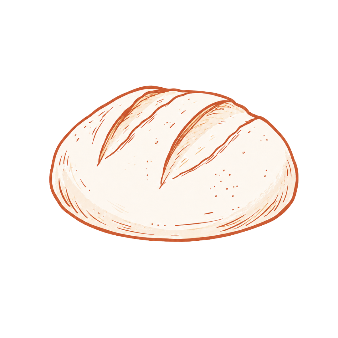 Bread loaf illustration